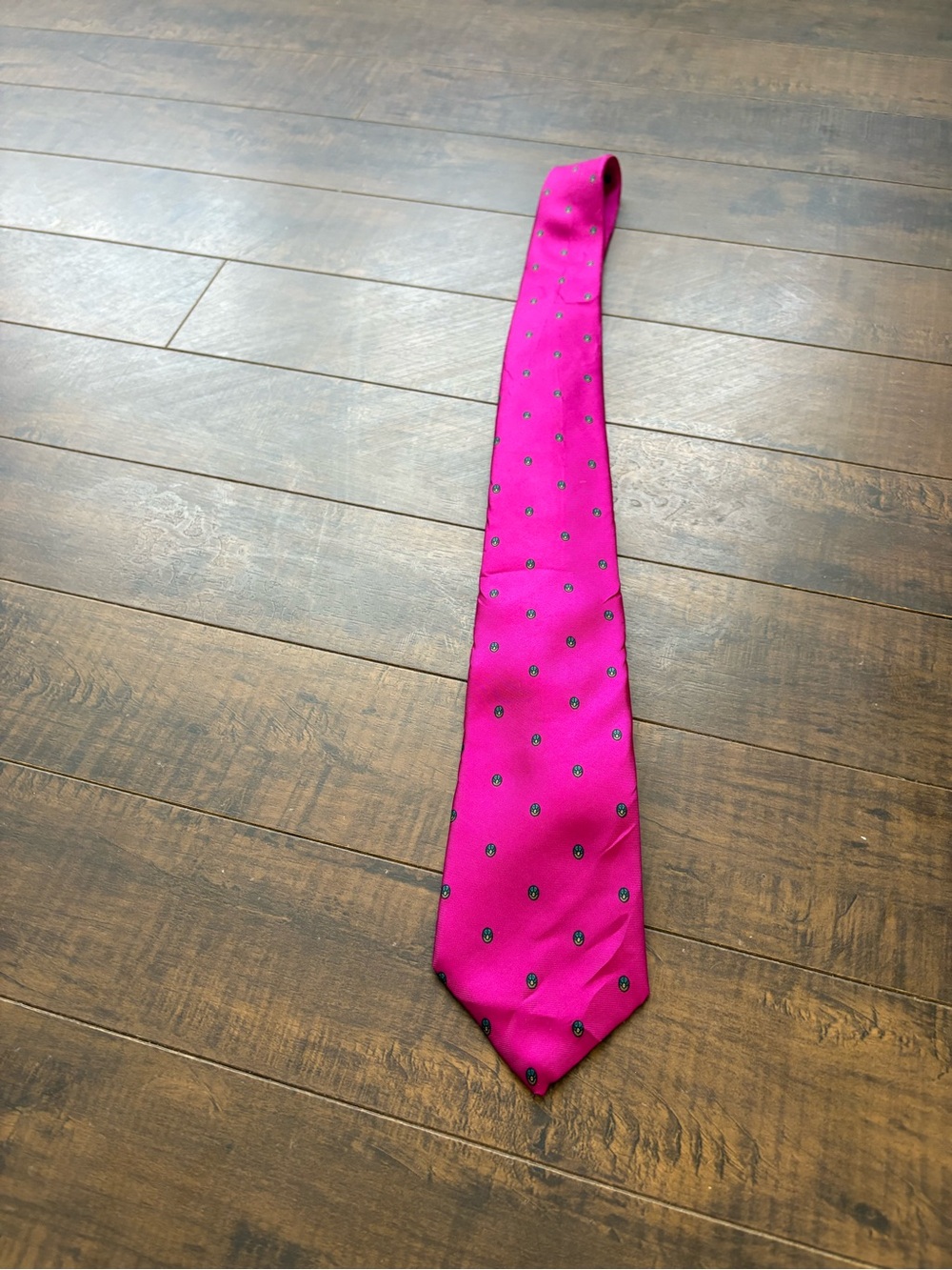 YSL pink silk tie